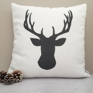 Deer Head Pillow Cover
