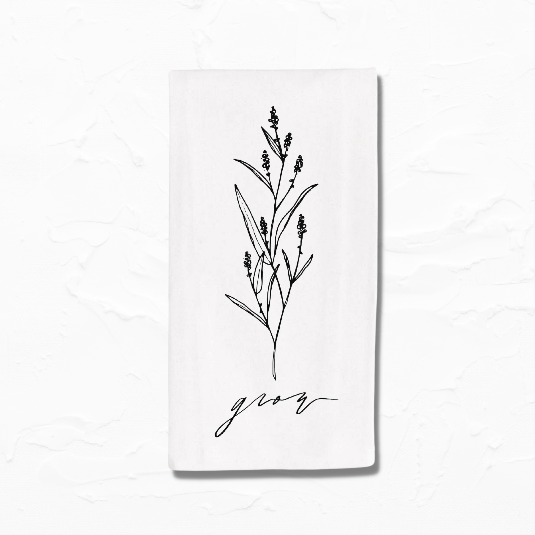 Grow Wildflower Tea Towel