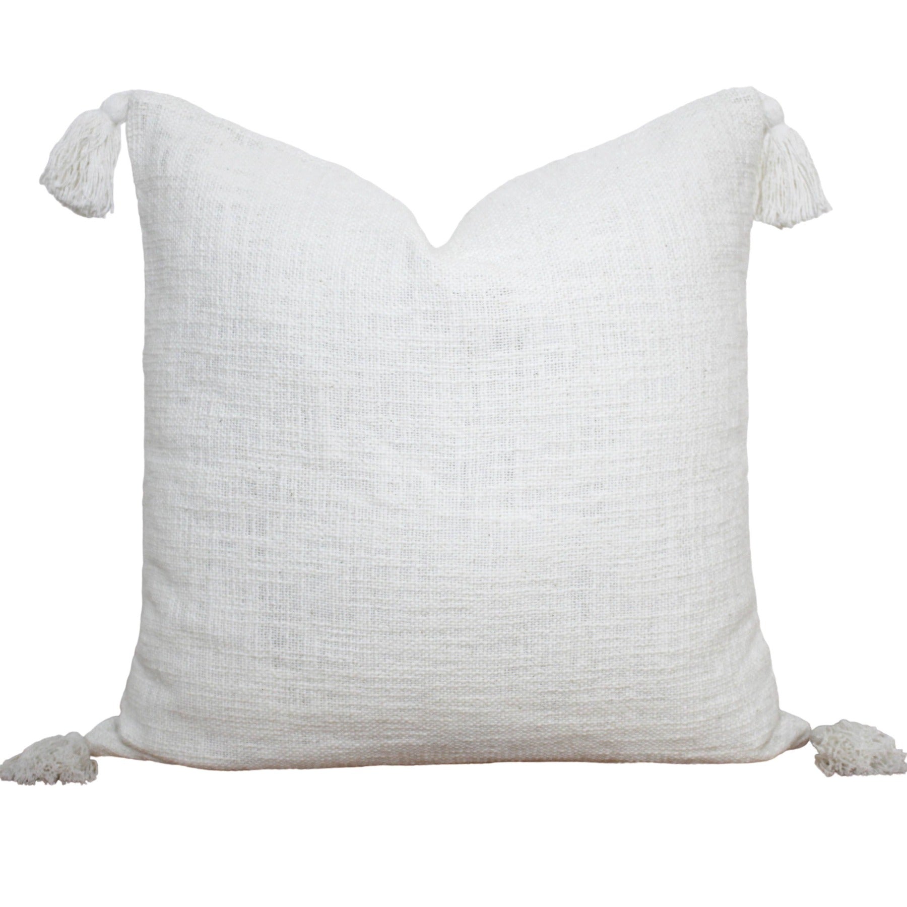 Hand Woven Tassel Pillow Cover