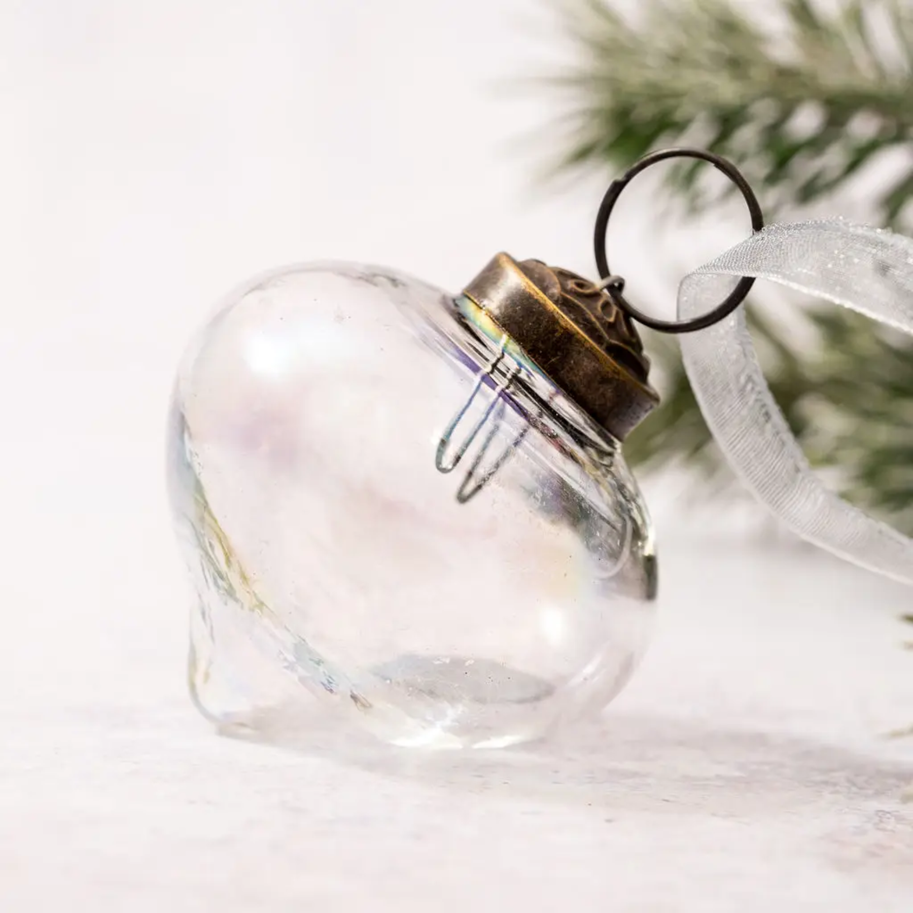 Luster Glass Lantern Ornament