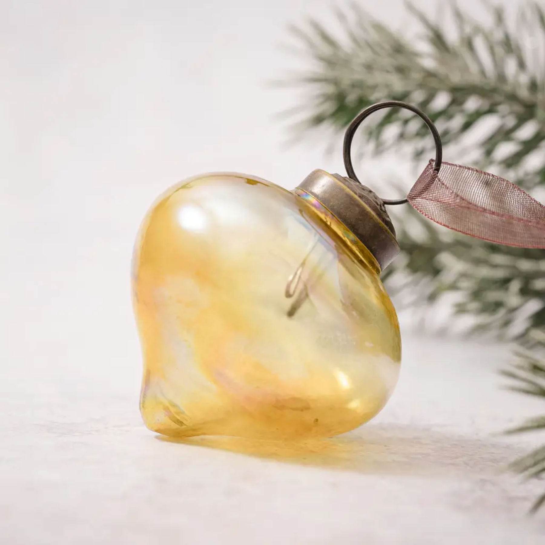 Luster Glass Lantern Ornament