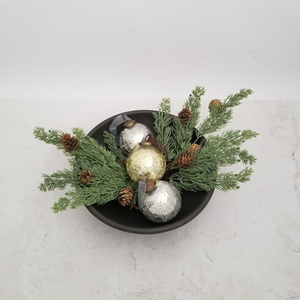 Metallic Crackle Glass Ornaments