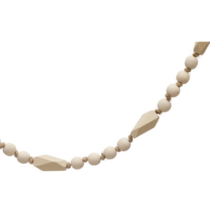 Paulownia Wood Beaded 6' Garland