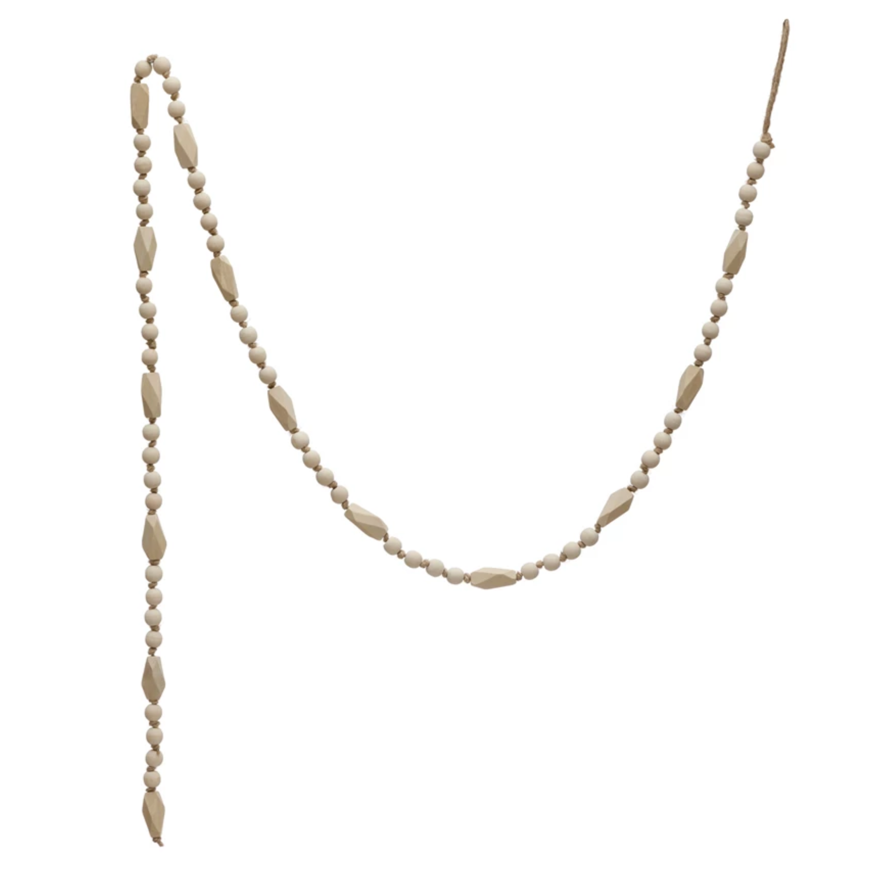 Paulownia Wood Beaded 6' Garland