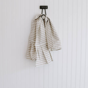 Striped Tea Towel with Ruffle