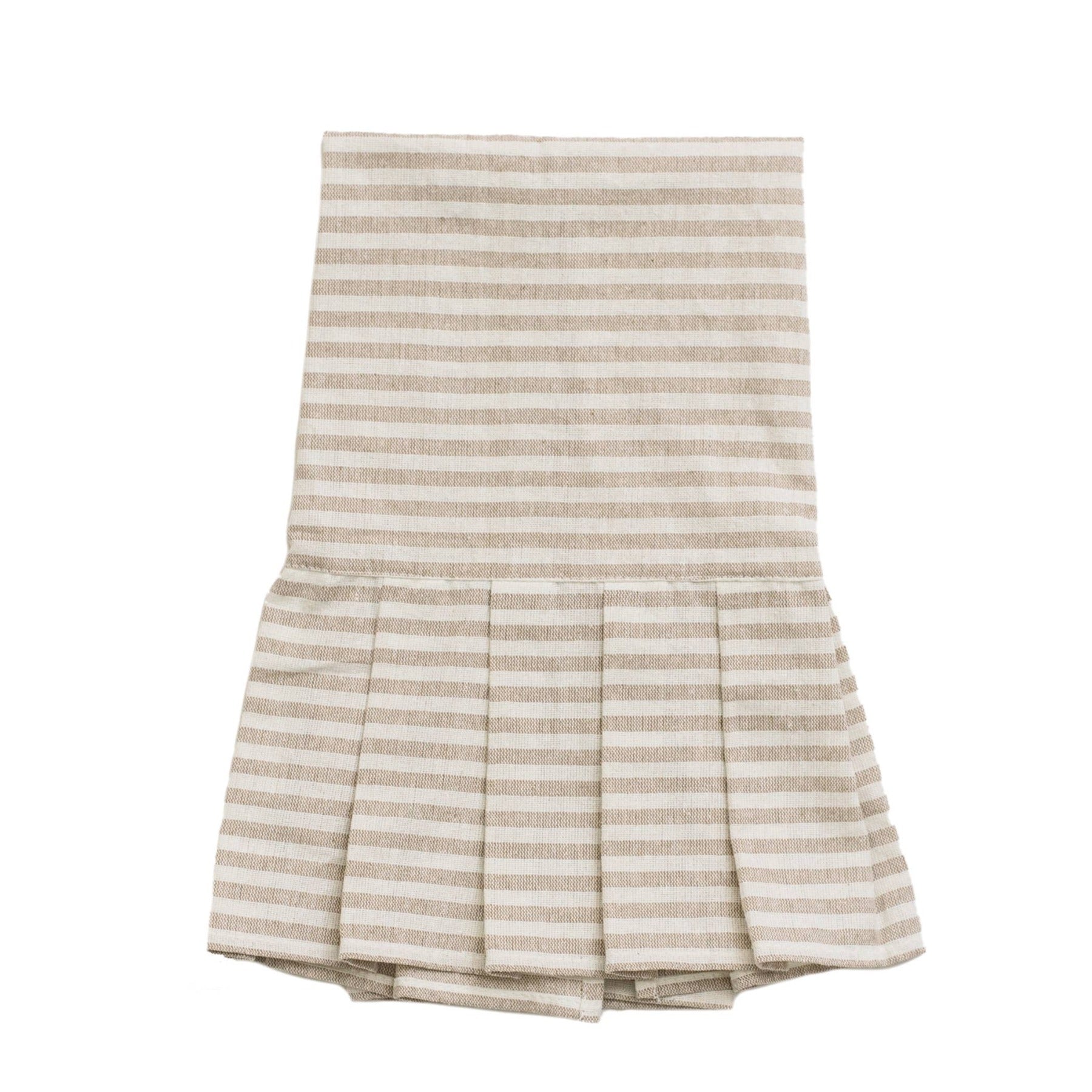 Striped Tea Towel with Ruffle