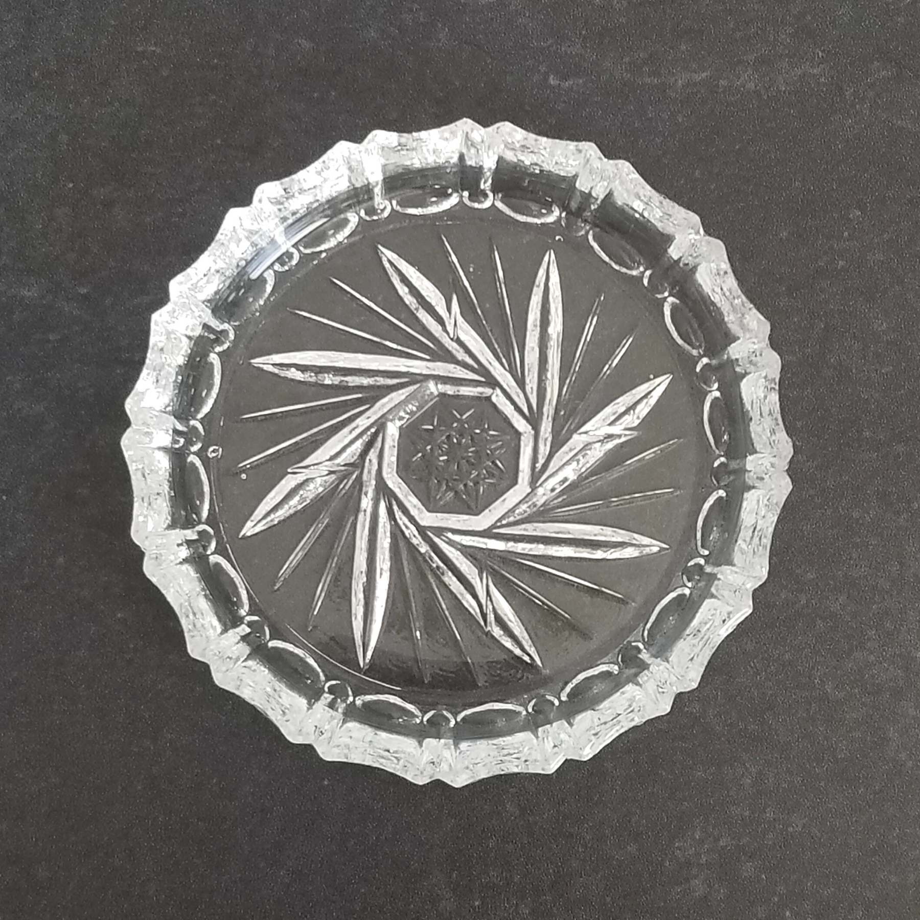 Crystal glass coasters deals