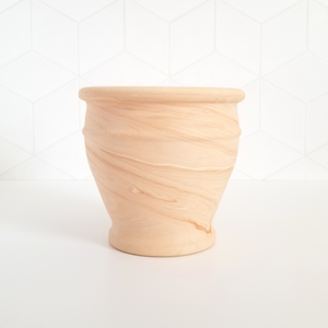 Swirled Terra Cotta Pot