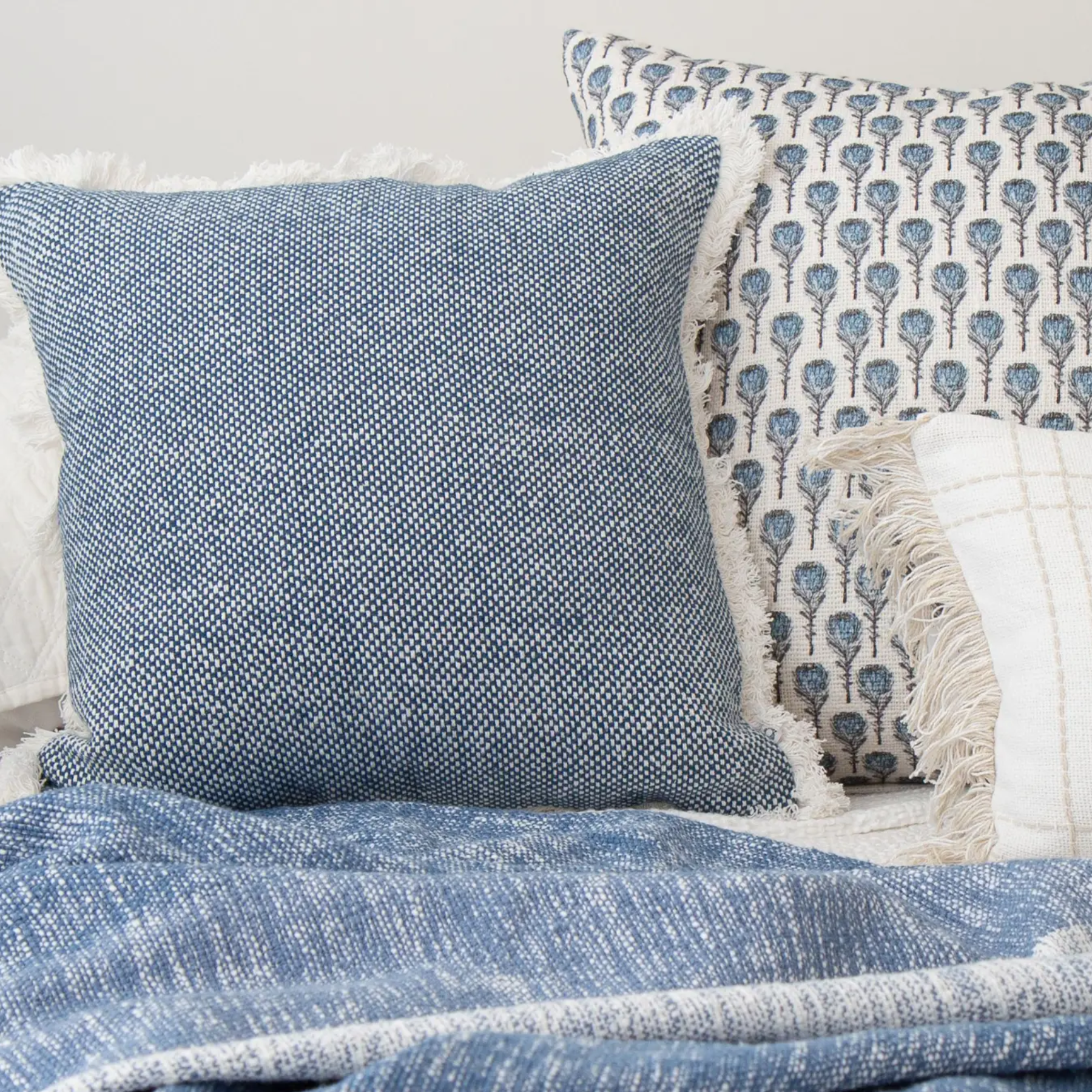 Textured Woven Pillow Cover One Cozy Home