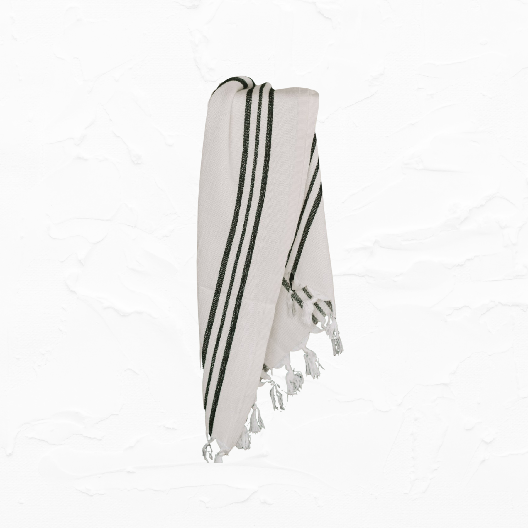 Turkish Cotton + Bamboo Hand Towel - Three Stripe
