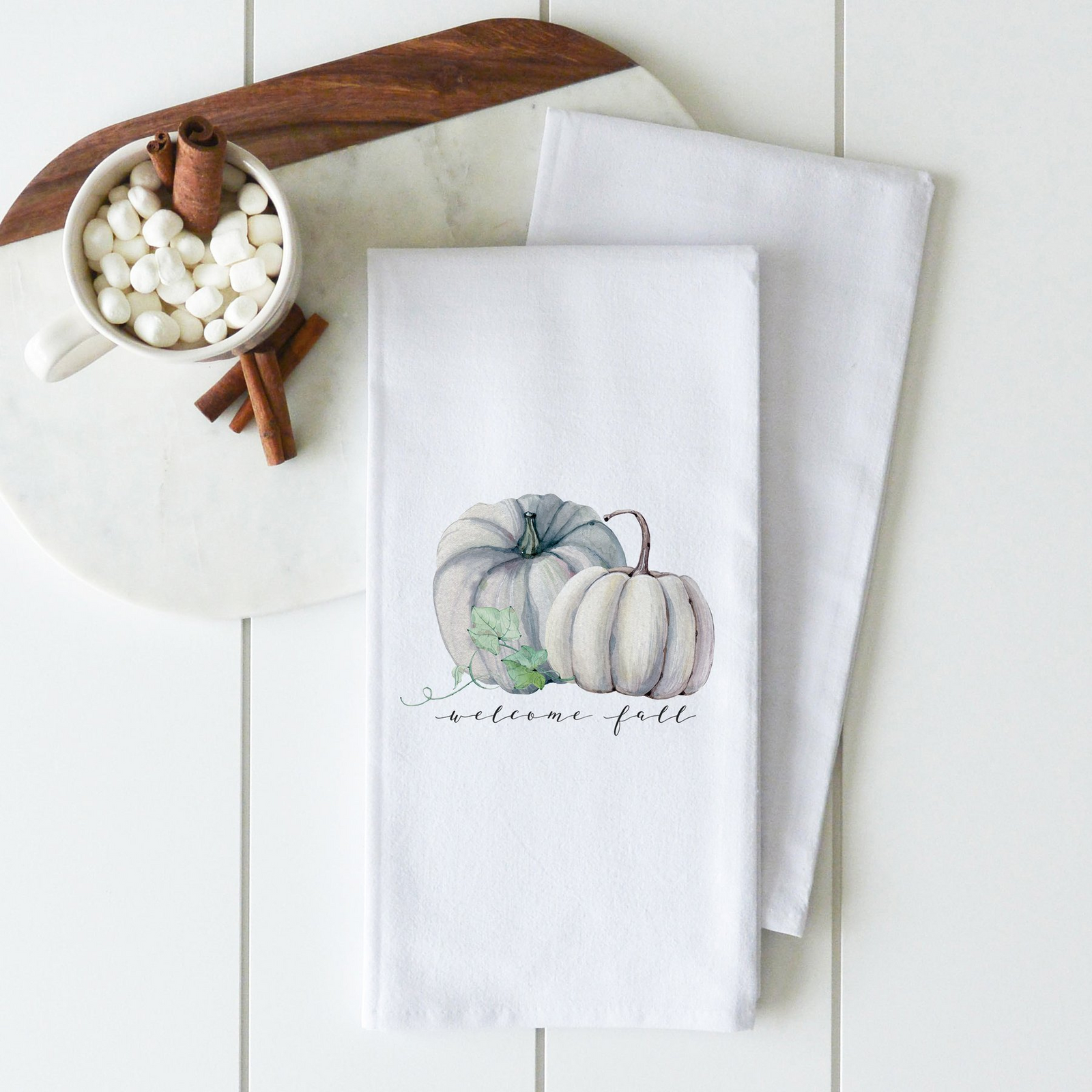 Welcome Fall Tea Towel